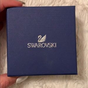 Ruby red heart earrings